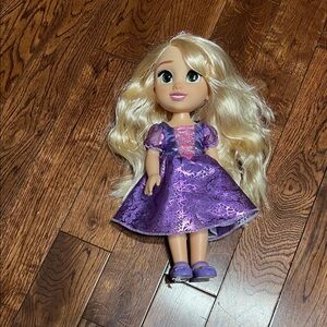 Blonde Doll with Purple Dress